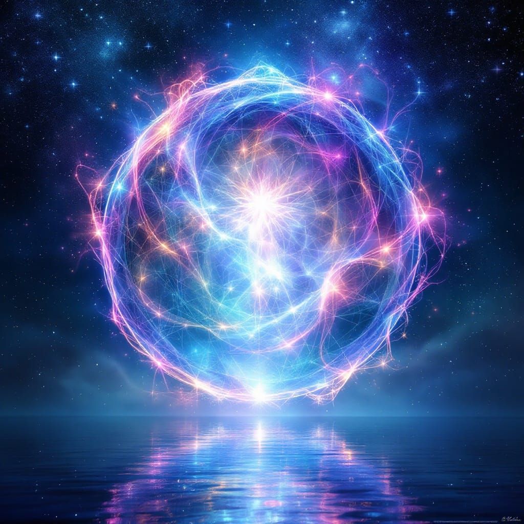 Ethereal Portal Gateway in Starry Expanse