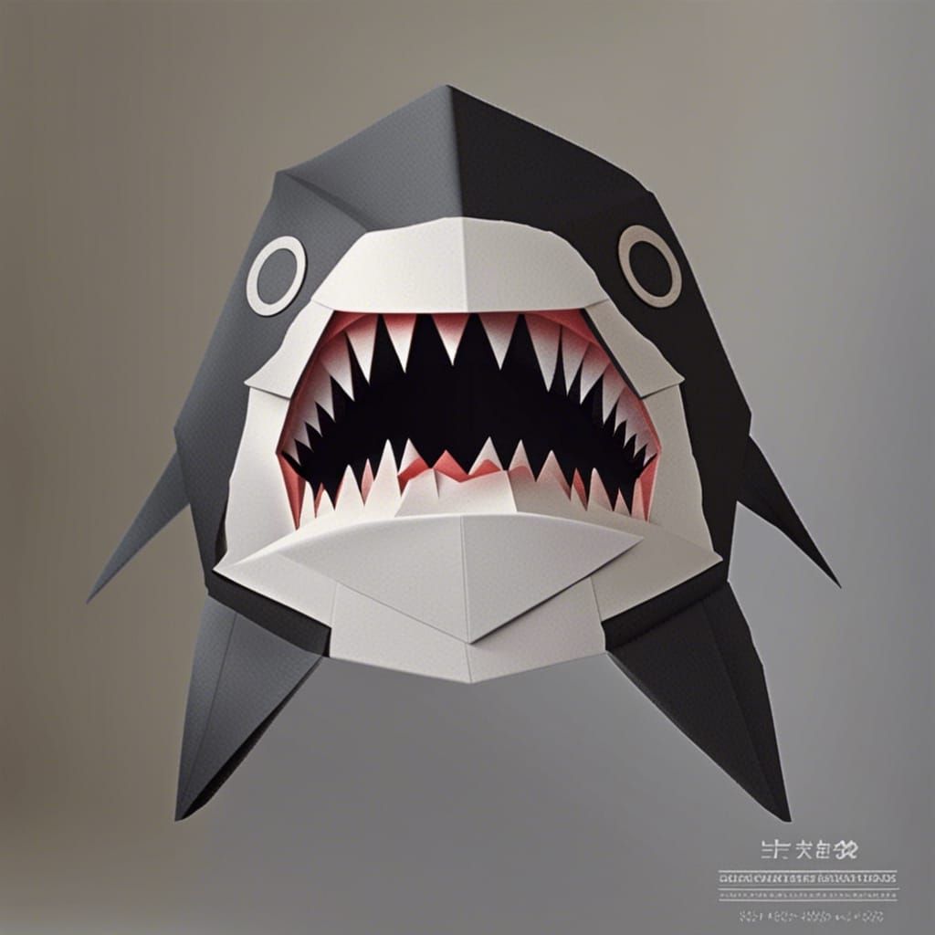 Origami Shark Japanese Paper Art