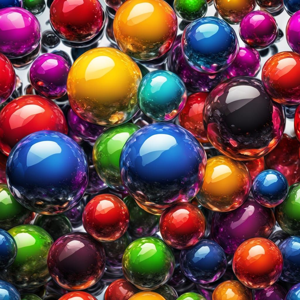 Reflective Ball in Hyper-Realistic Digital Art