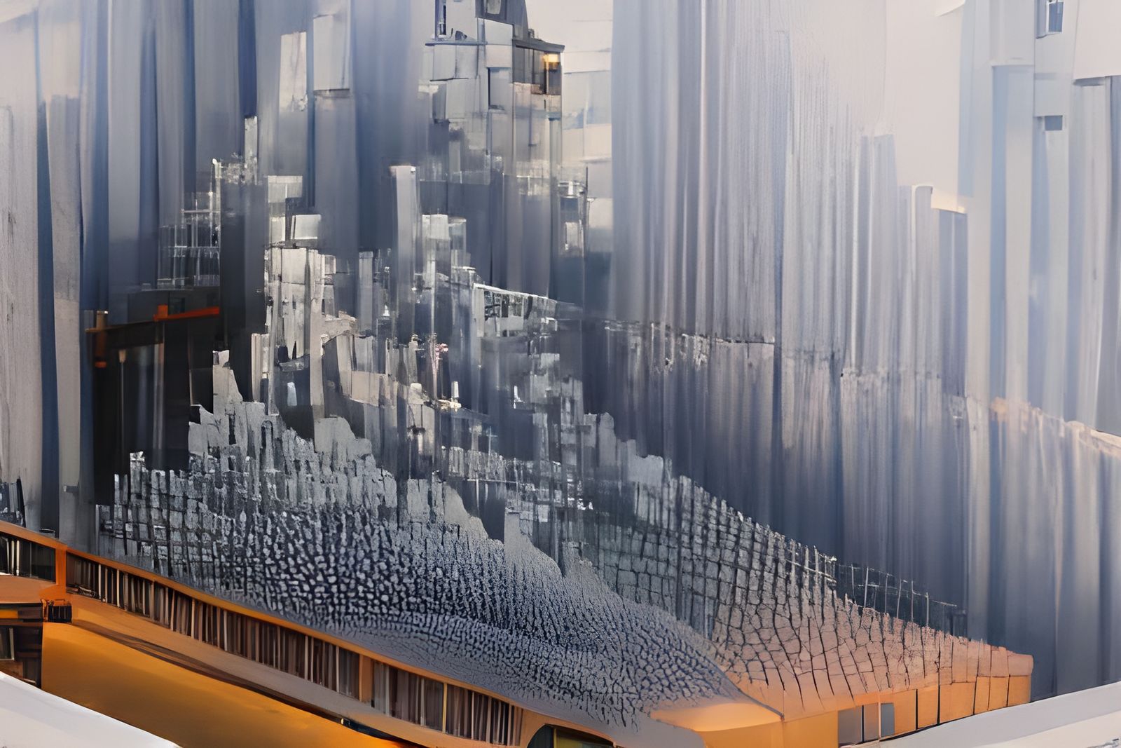 Alien City at Dusk in Unreal Engine