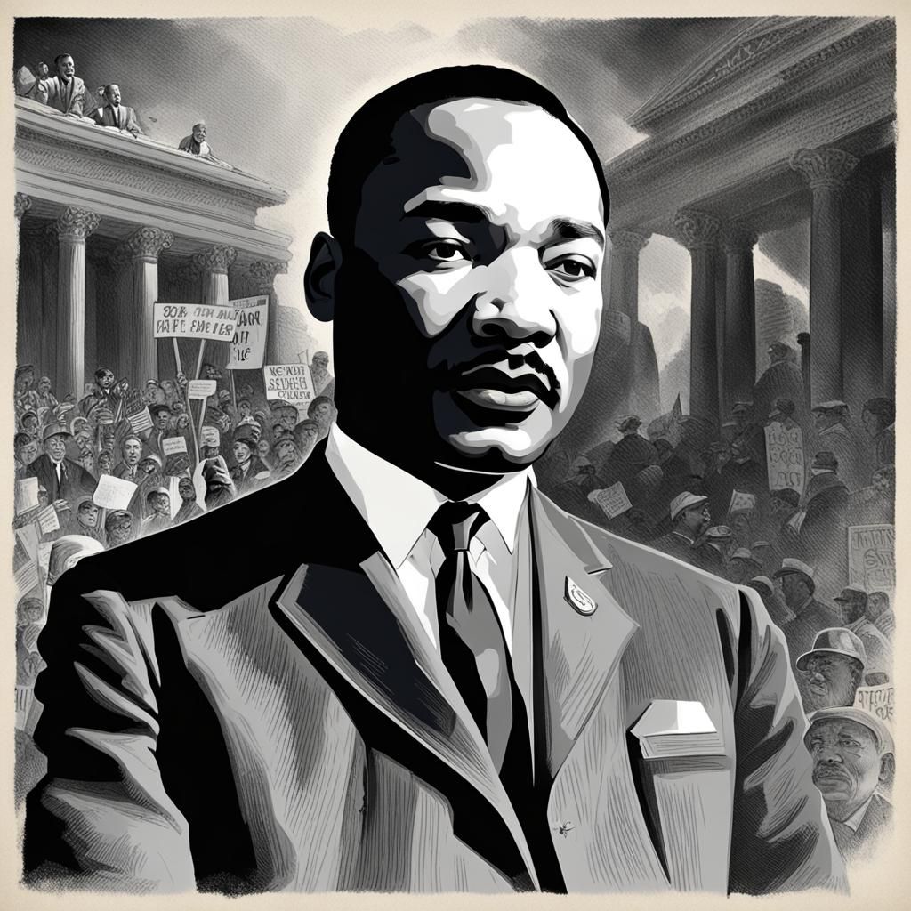 Portrait of a Civil Rights Leader