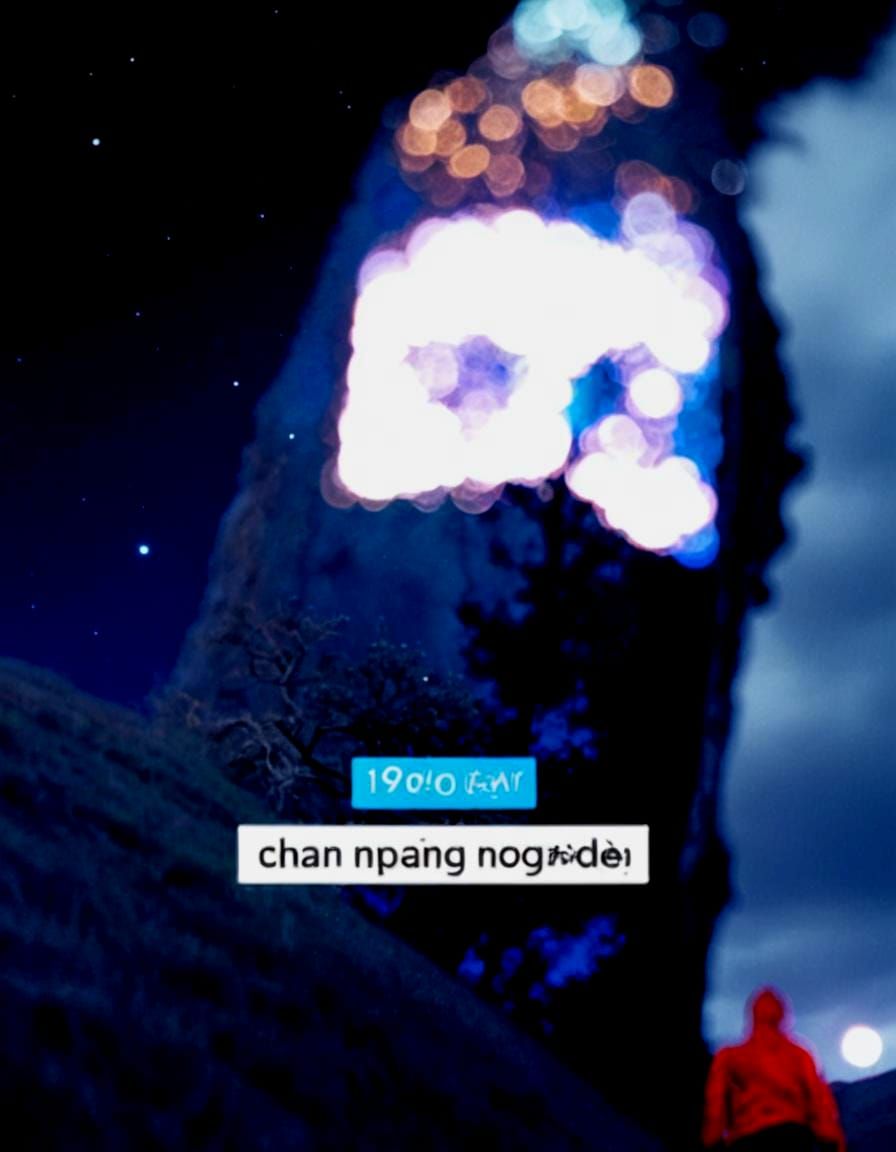 Frutiger Aero Starry Sky in Light Blue and Purple