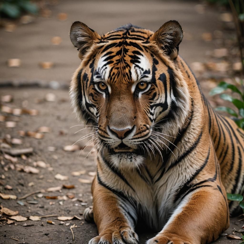 Majestic Tiger Captured with Bokeh Effect