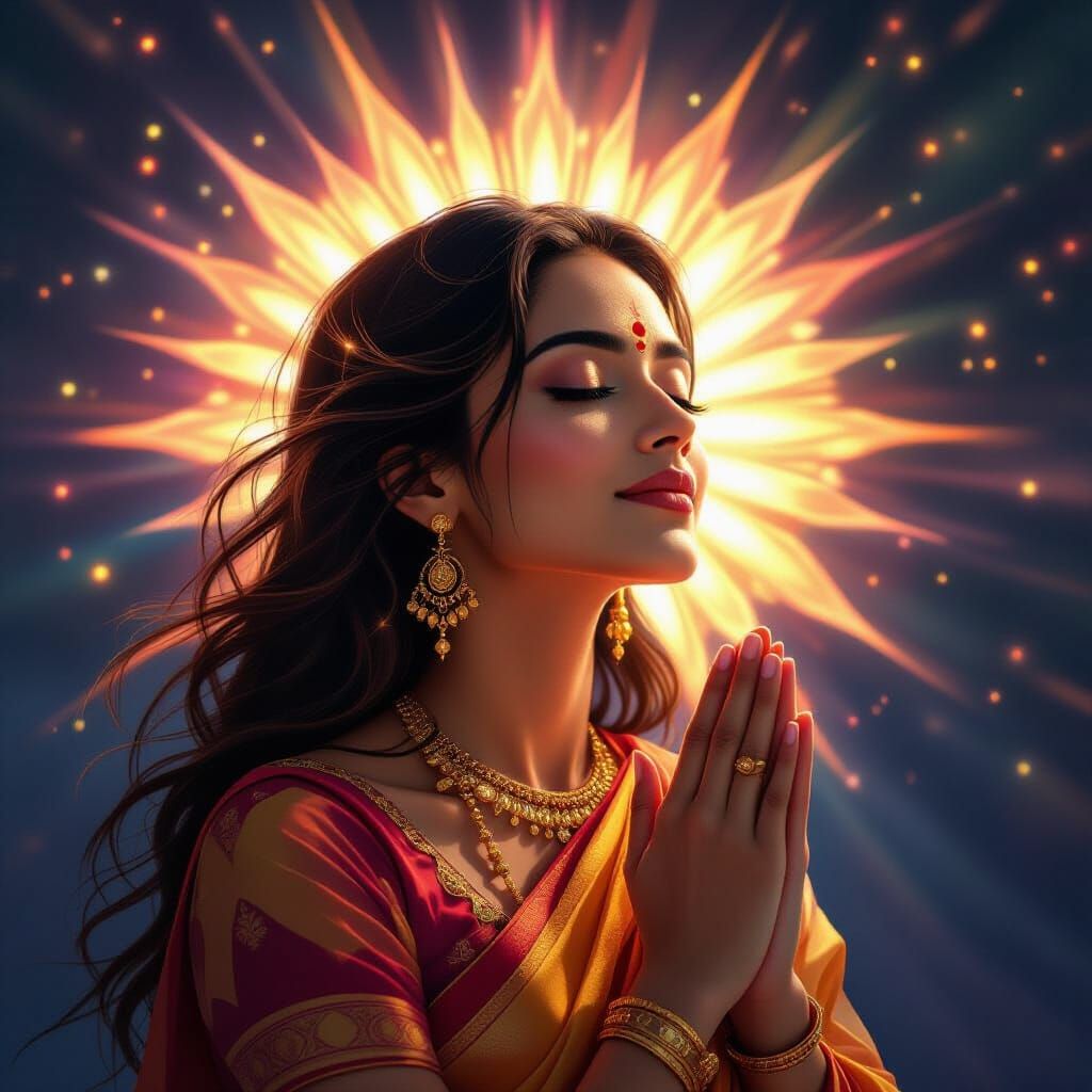 Divine Awakening on Vijayadashami, Cosmic Energy Illuminates...