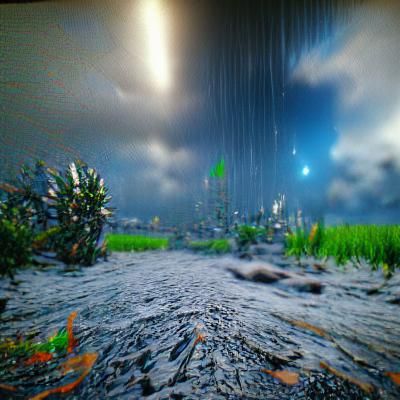 Alien Invasion During Stormy Day in 8K
