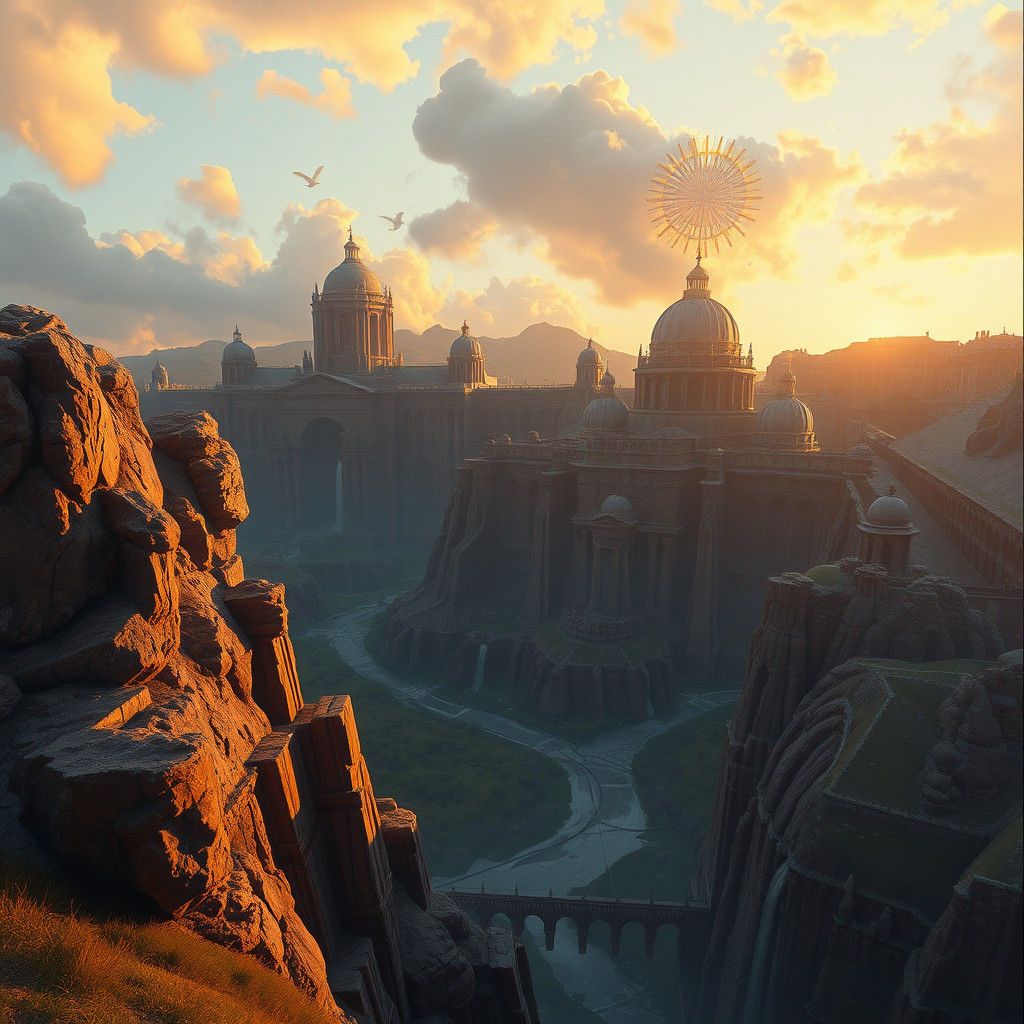 Romantic Oil Painting in Cinematic 3D Style