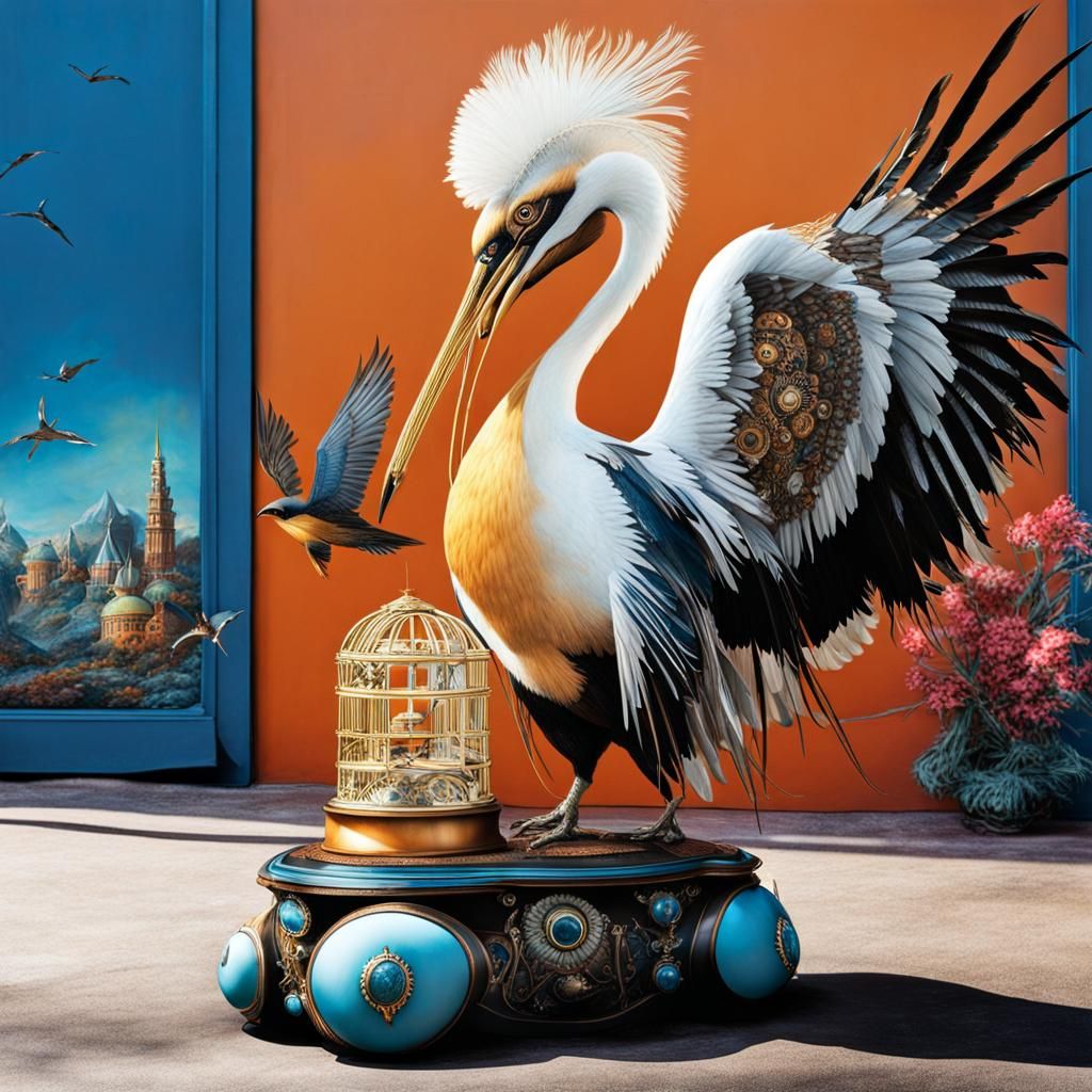 Luxurious Biopunk Steampunk Dreamscape