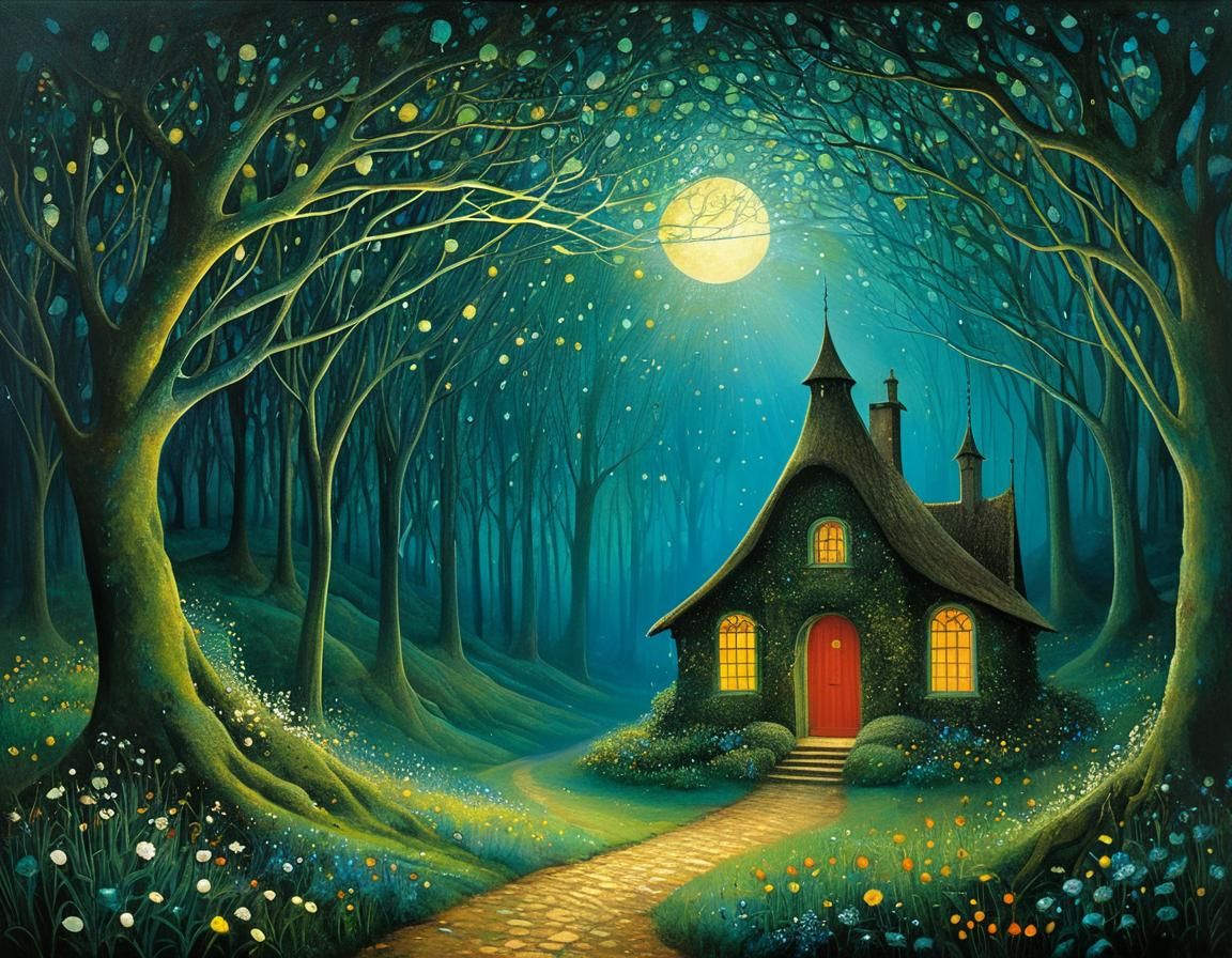 Dreamlike Abode in Intricate, Meticulous Detail