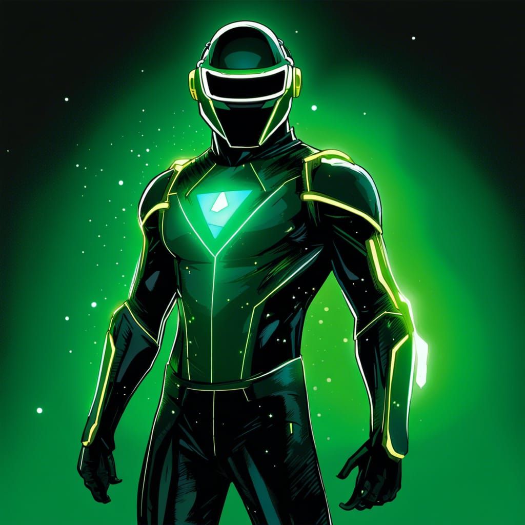 Daft Punk Inspired Superhero Comic Book Art