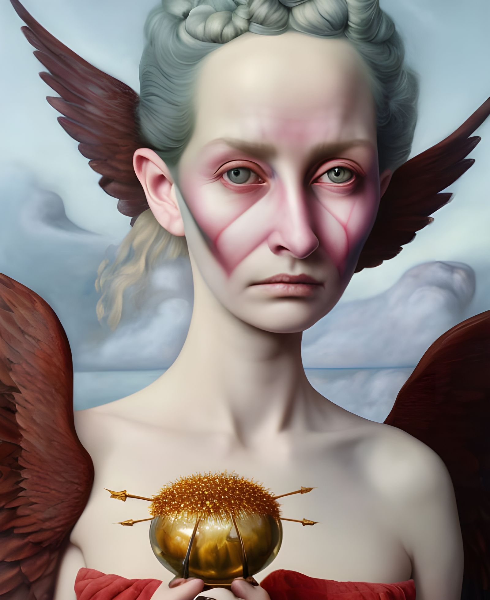 Magical Heart Pierced by Romantic Love