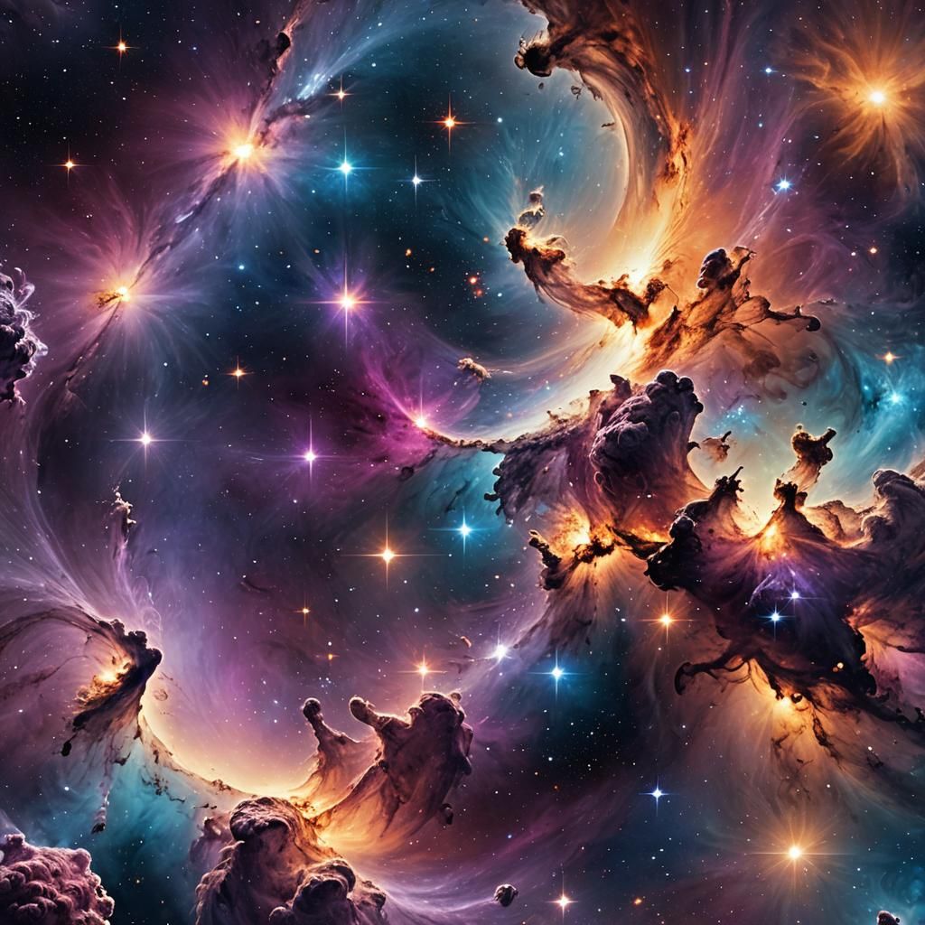 Majestic Galaxy in Hyper-Realistic Digital Art