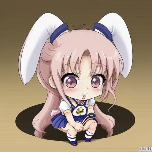 Chibi Usagi Tsukino in Shoujo Anime Style