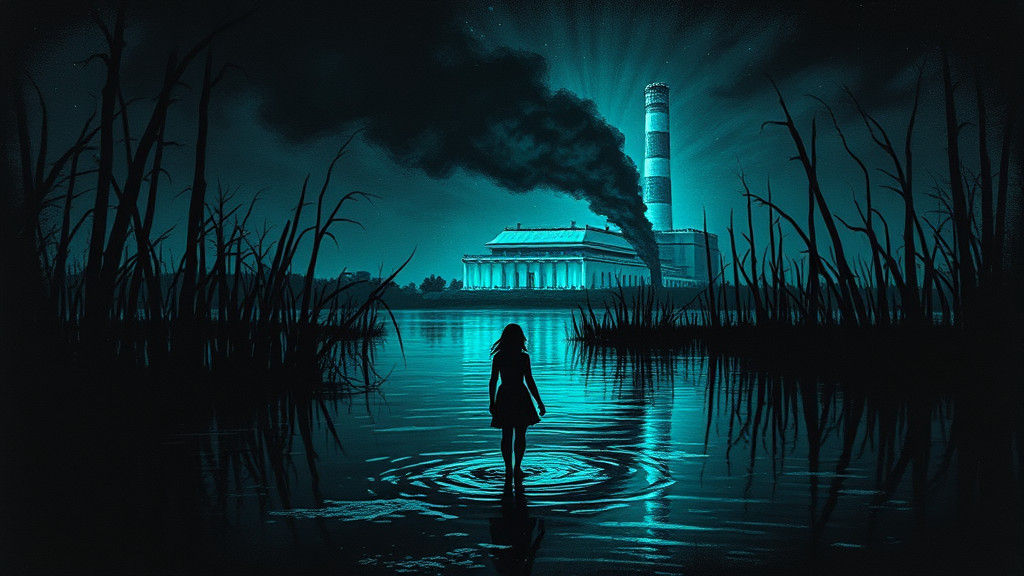 Scratch Art: Alice in a Neon Bayou