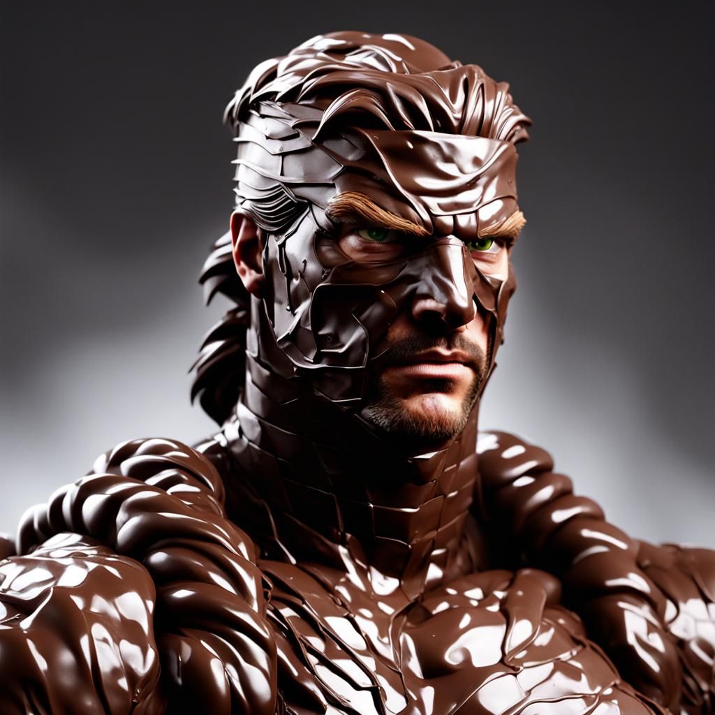 Solid Snake Covered in Chocolate