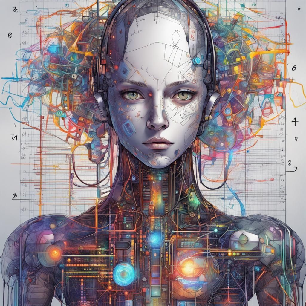 Calculus and Linear Algebra in Anime-Inspired Future Art