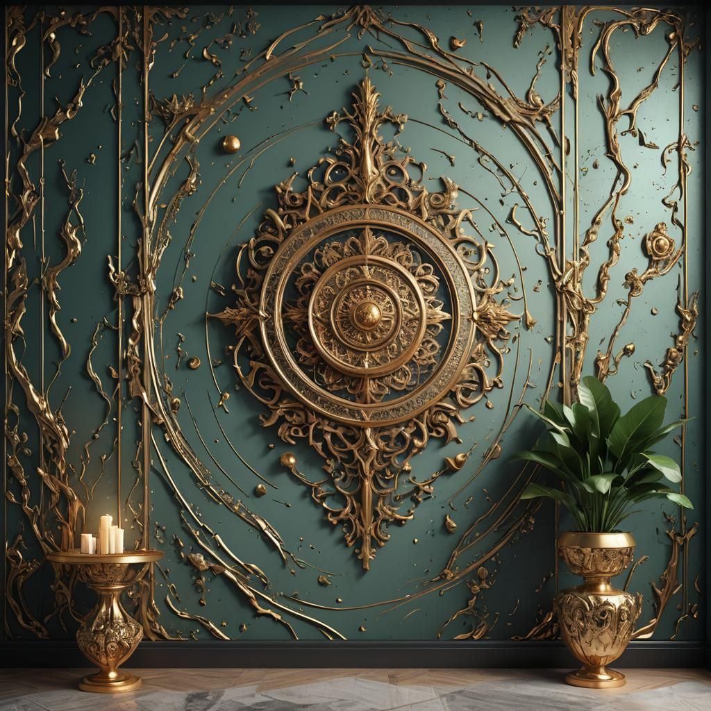 Luxury Interior Design Room Wall Mockup