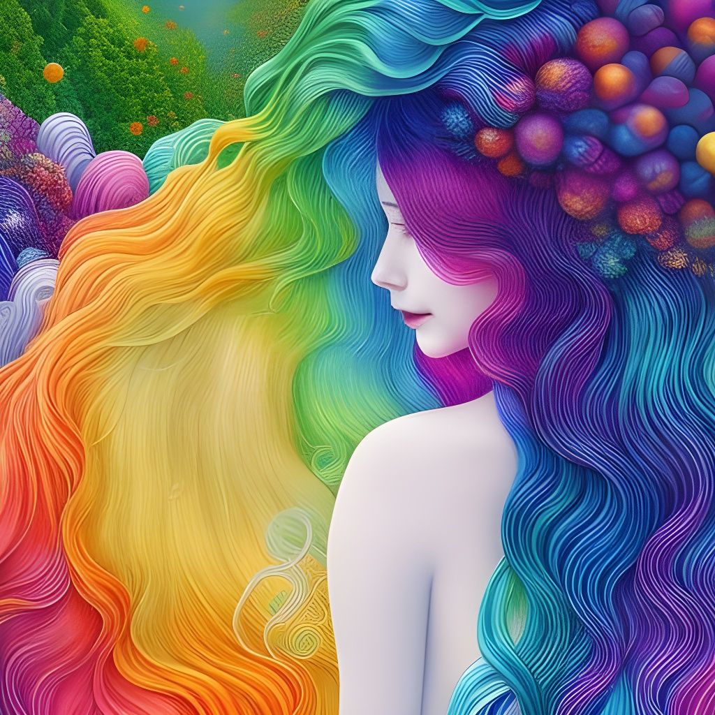 Rainbow-Human Hybrid in a Vibrant Network