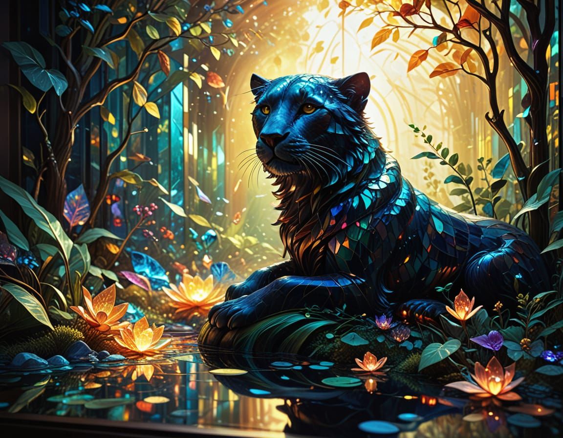 Sunlight Diffraction Through Stained Glass