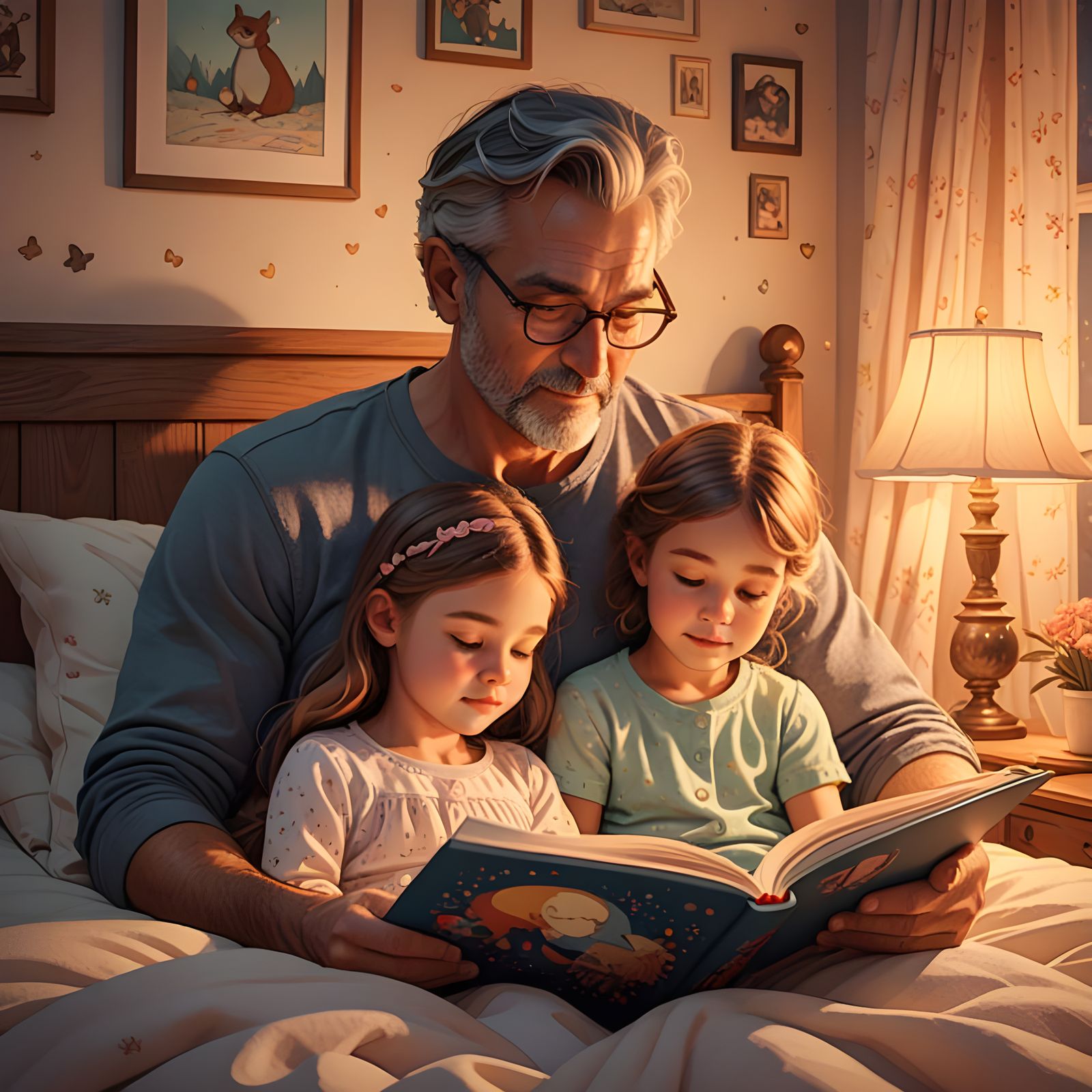Bedtime Story: Father and Daughter's Magical Moment
