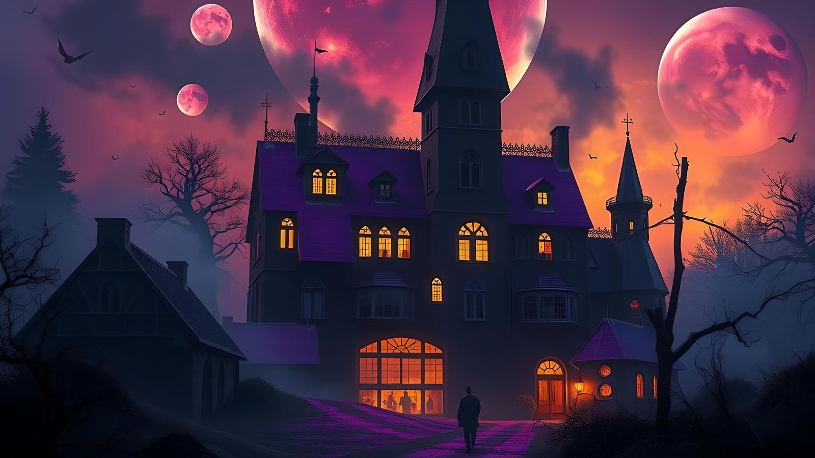 Ominous Shadows Unleash Dark Force in Haunted Town