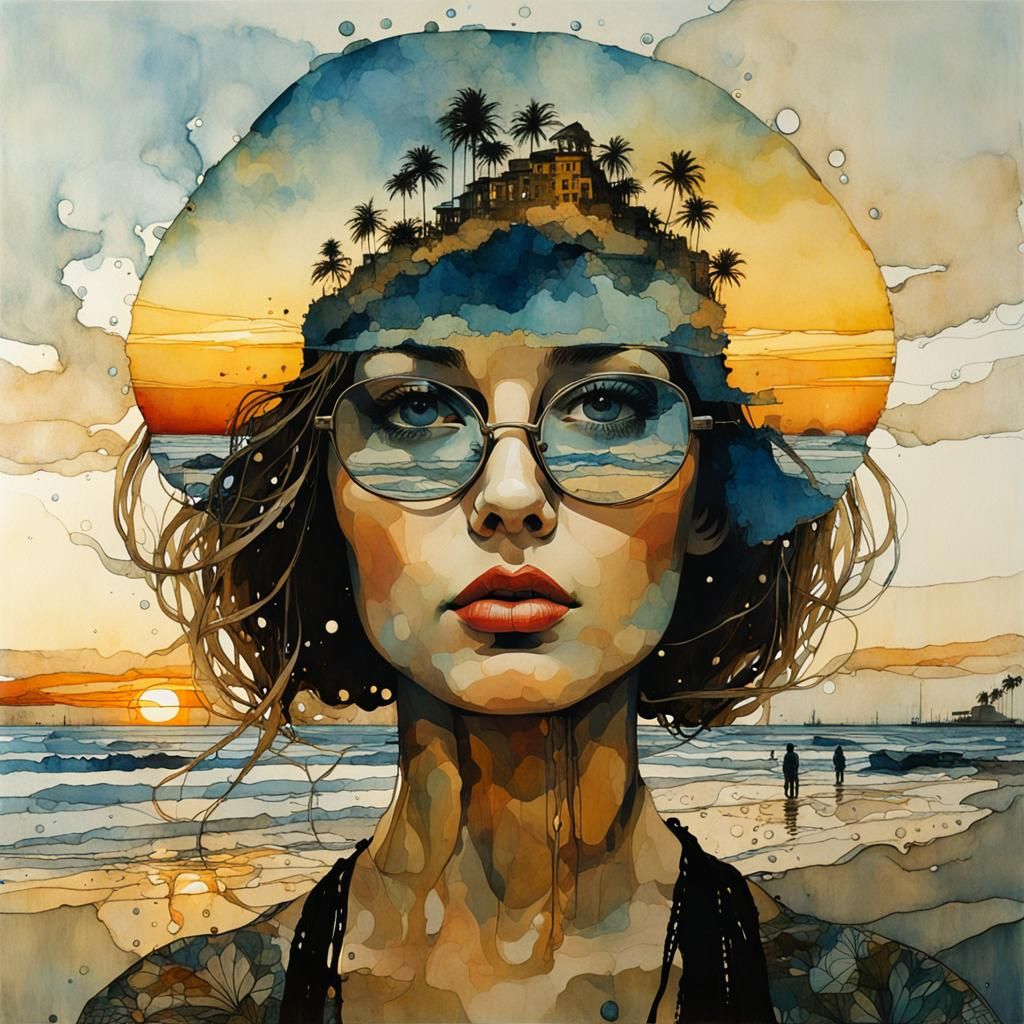 Dreaming of treasures washed ashore.