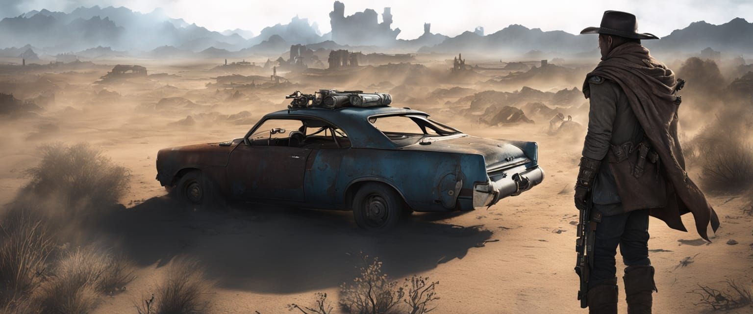 Post Apocalyptic Wasteland Gunslinger