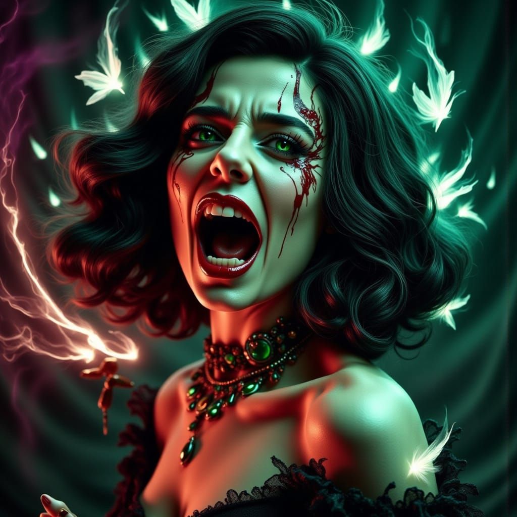 Vampire Scream in Victorian Splendor