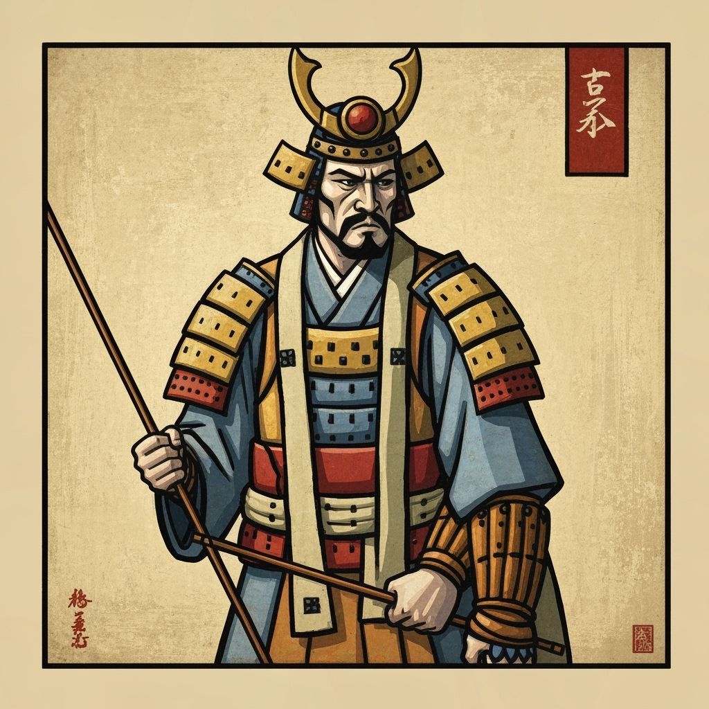 Cubist Samurai Warrior
