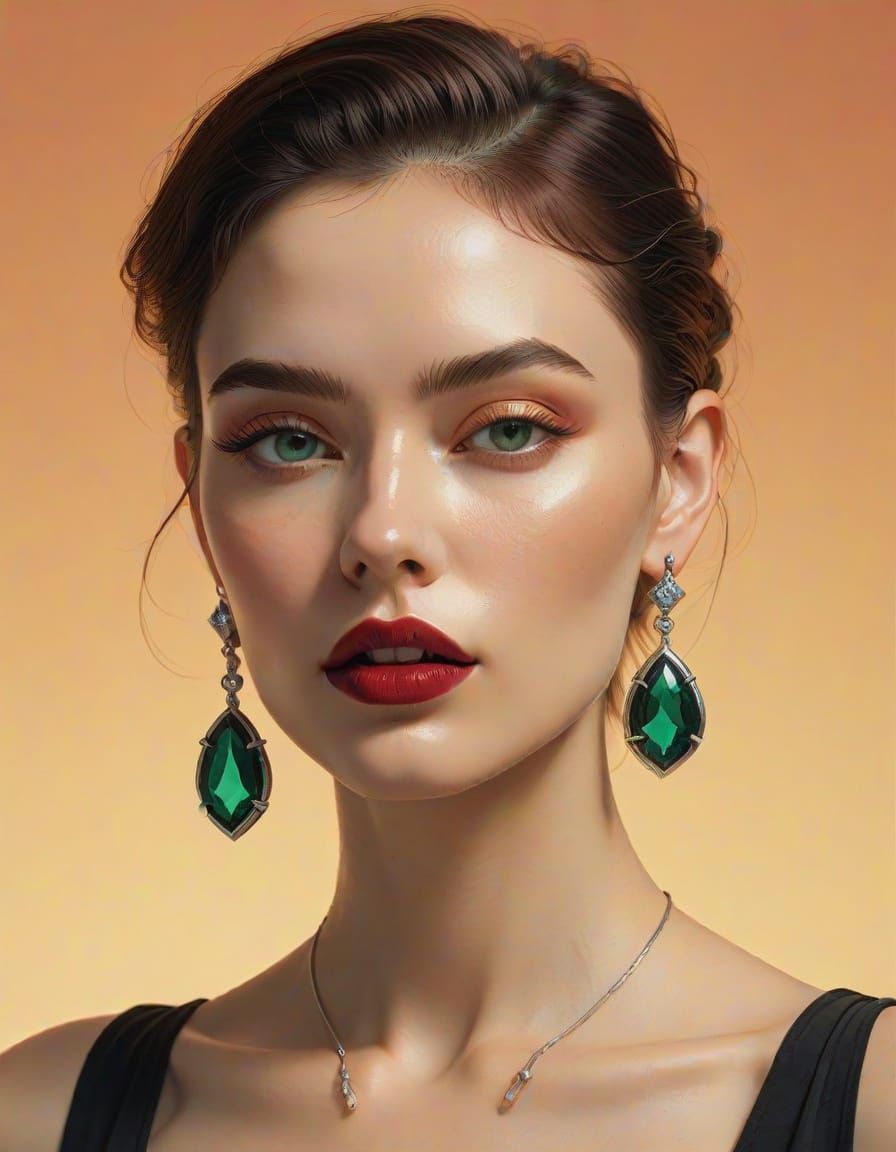 Ethereal Editorial Beauty in Hyperrealistic Style