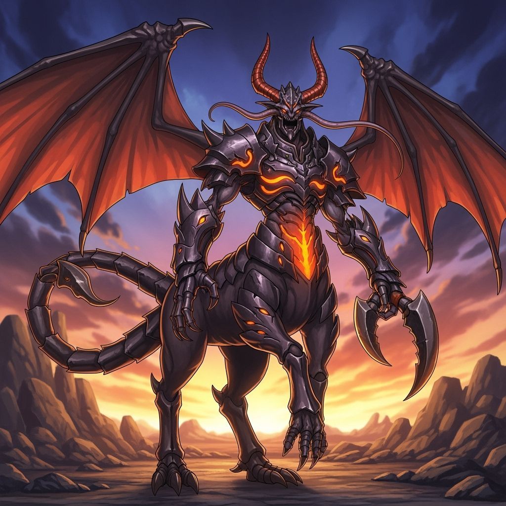 Aracrustles: Geothermal Gargoyles in Dynamic Anime Style