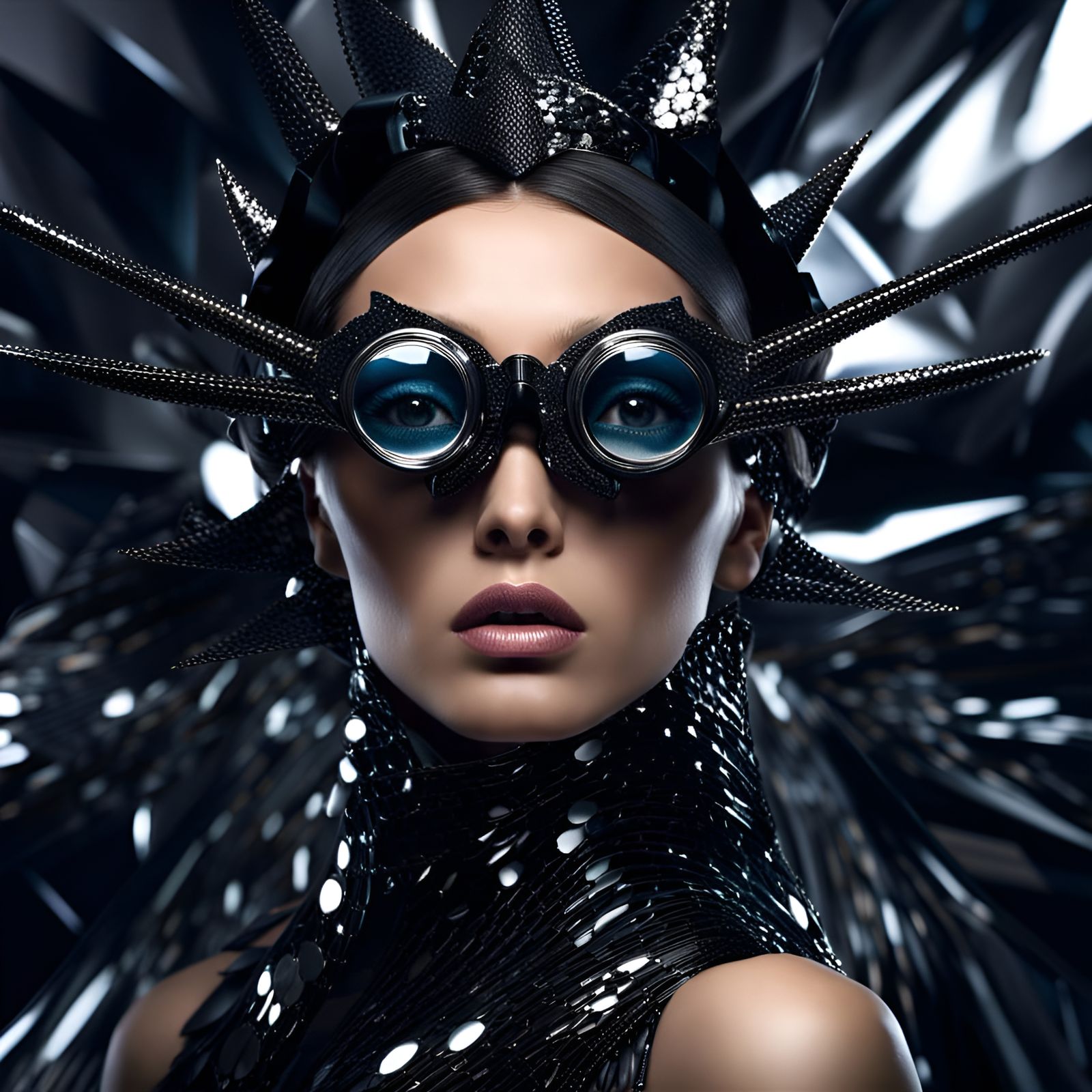 Avant-Garde Fashion Photography in Vogue Style