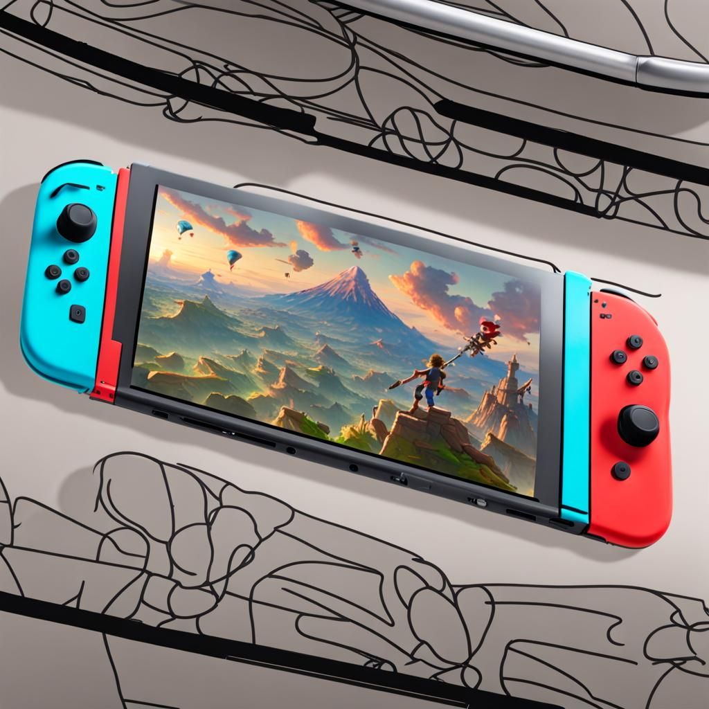 AI Generated Image of a Nintendo Switch