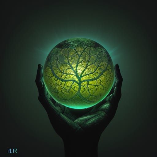 Bio-Luminescent Seed with Mixed Tissues in Eerie Atmosphere