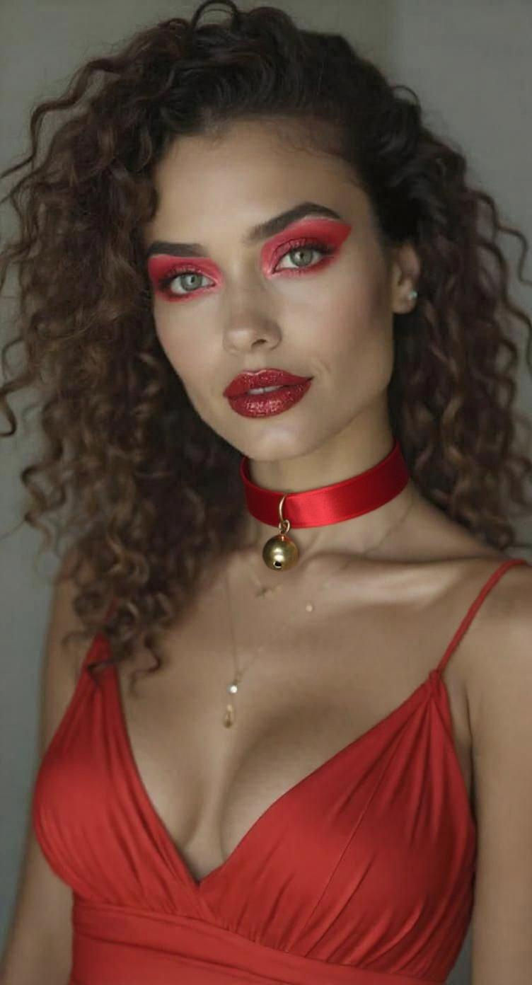 Stunning Woman in Greek Goddess Dress