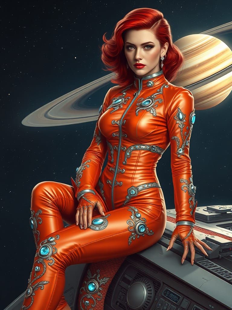 Spacegirl in Elegance and Power