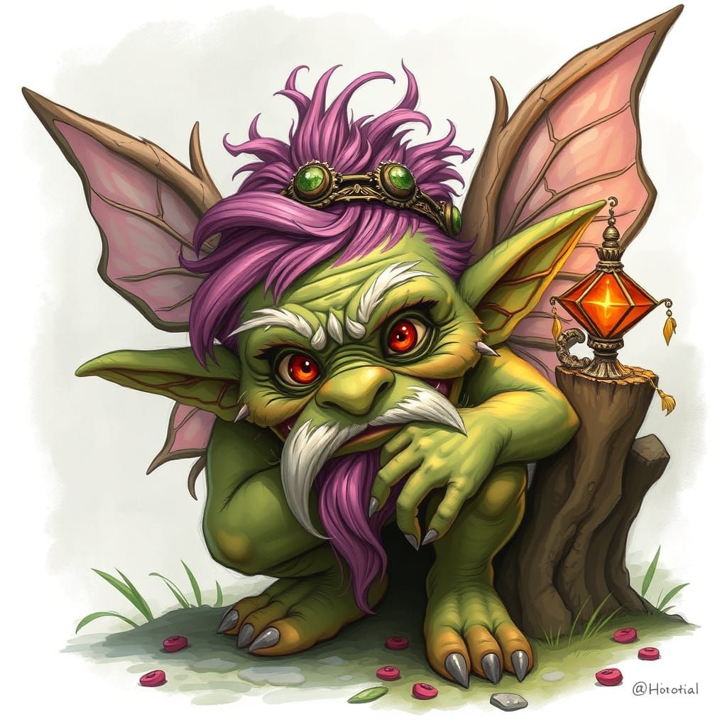 AI Generated Image of a Fairy Troll