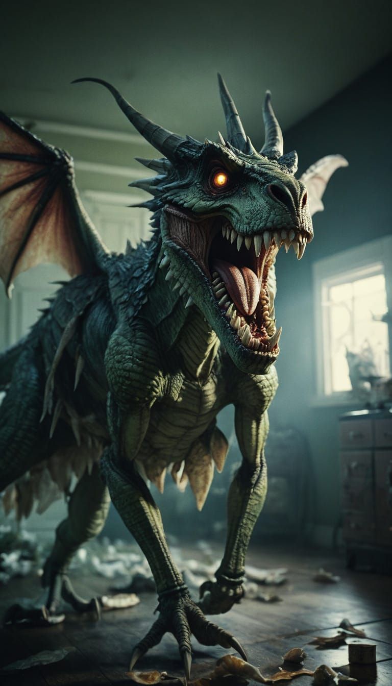 Ethereal Tooth Fairy in Cinematic Film Still