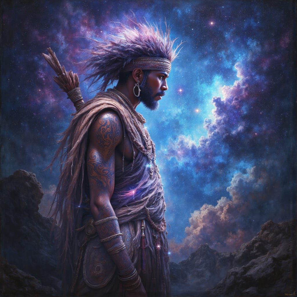Cosmic Shaman Gazing into the Abyss