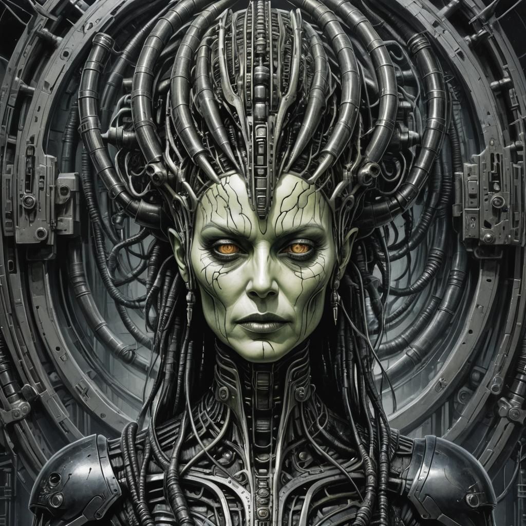 Borg Queen in The Style of H. R. Giger