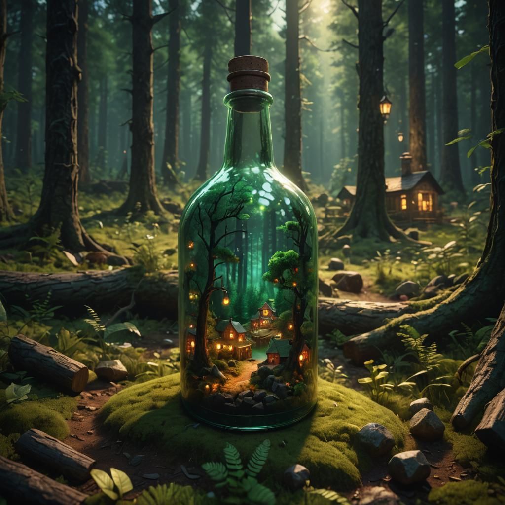 Mini Town in a Bottle, Forest Atmosphere