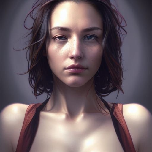 Tattoo Art Portrait in Hyperdetailed Style