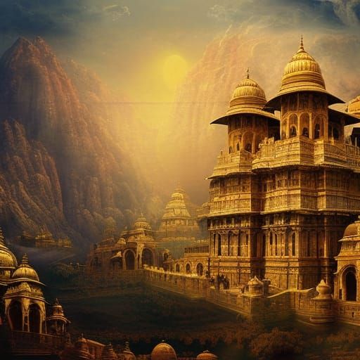 West-India Atlas Painting: Epic Cinematic Digital Art
