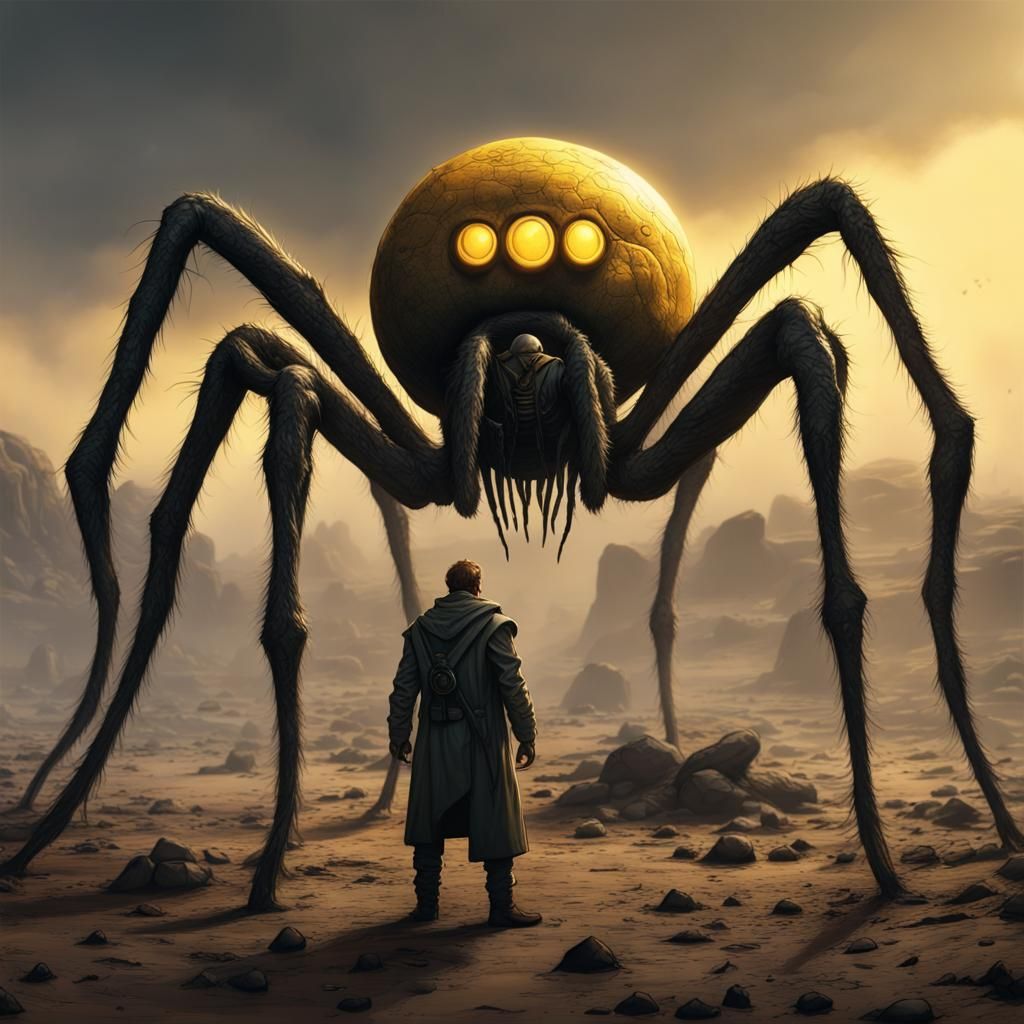 Wasteland Spider-Man: Dark Fantasy Concept Art