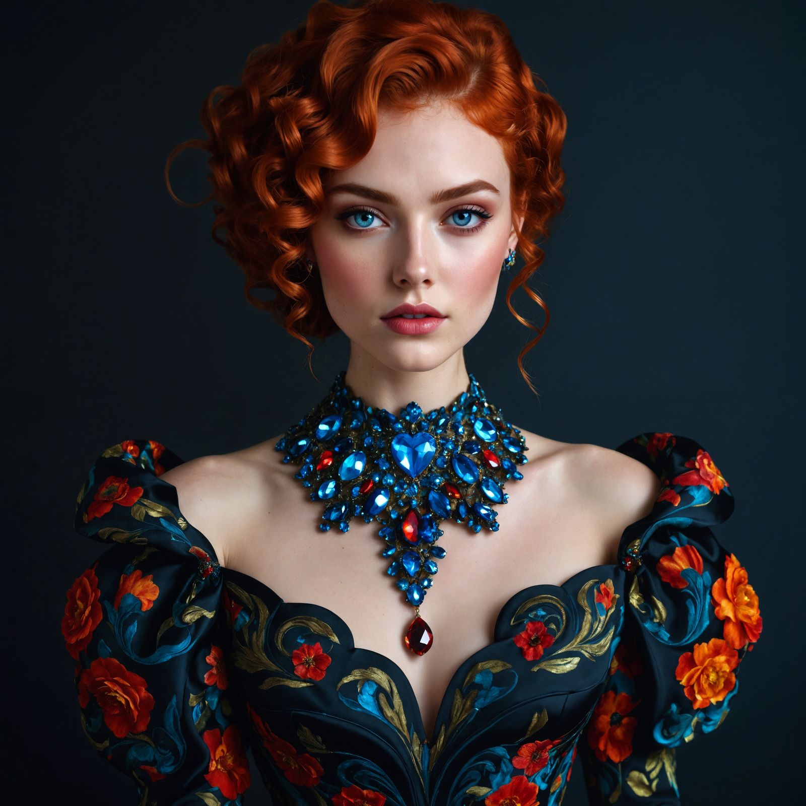 Vibrant Digital Portrait in Hyper-Realistic Splash Art Style