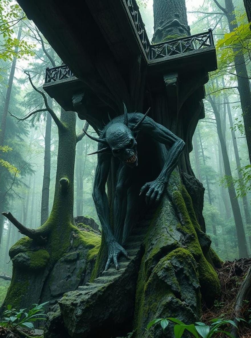 Sinister Troll Emerges from Bridge