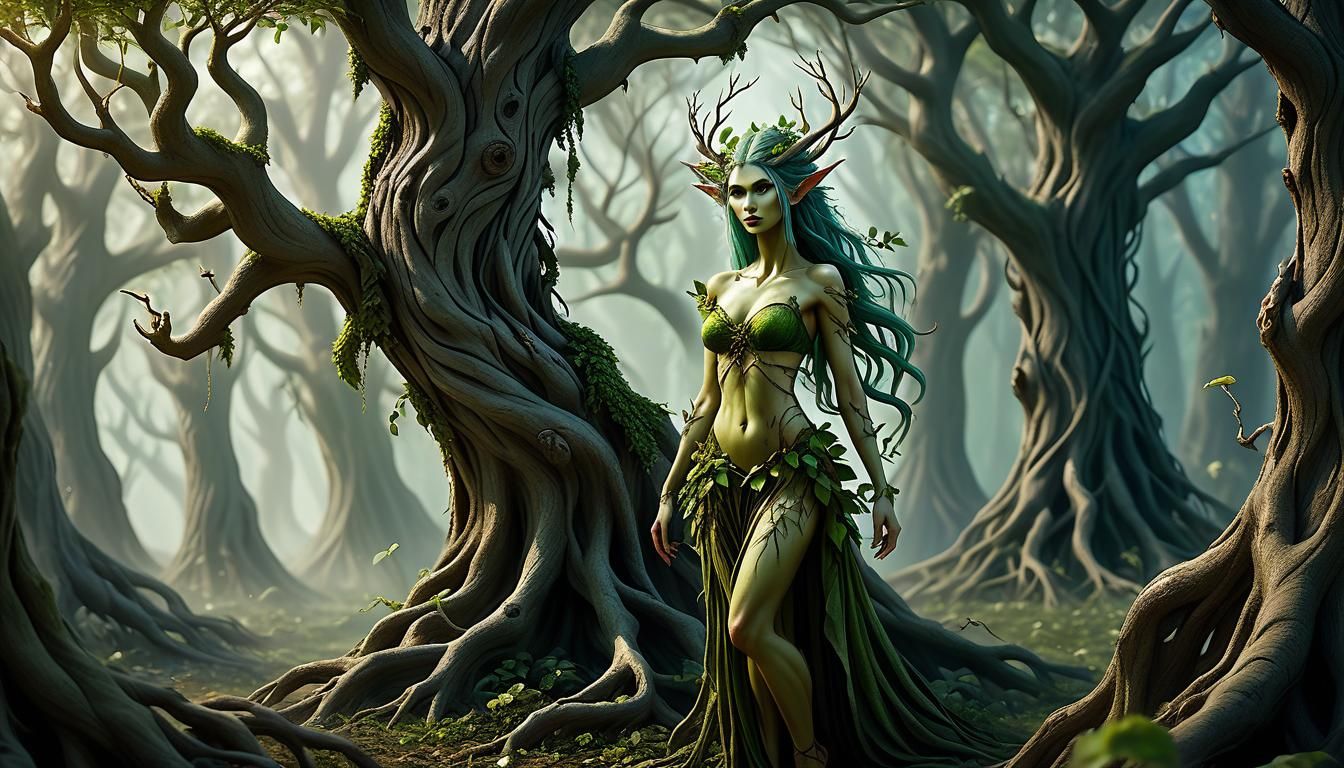 Beautiful Elf Dryad Tree Spirit