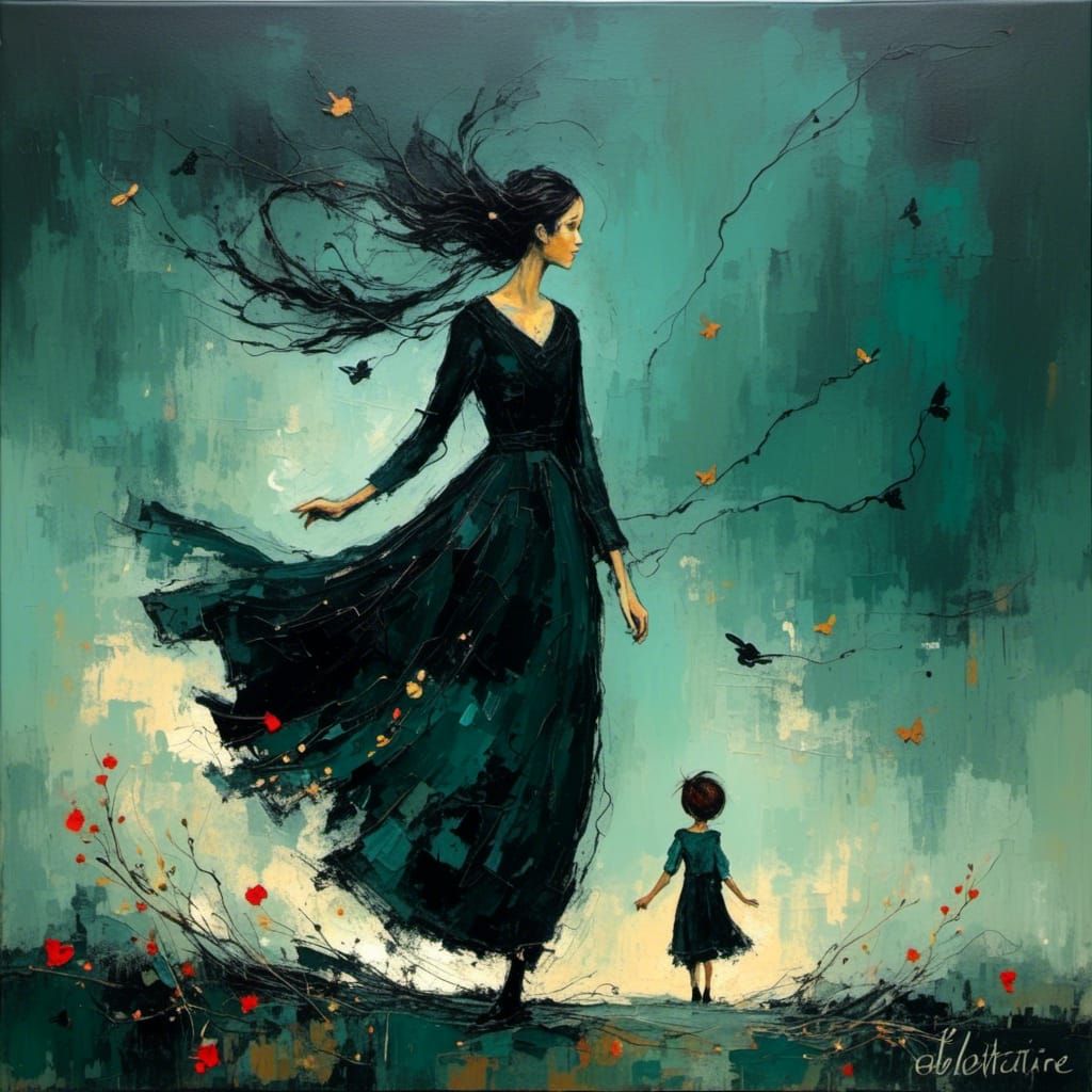 Abstract Wind Carries Forgotten Stories