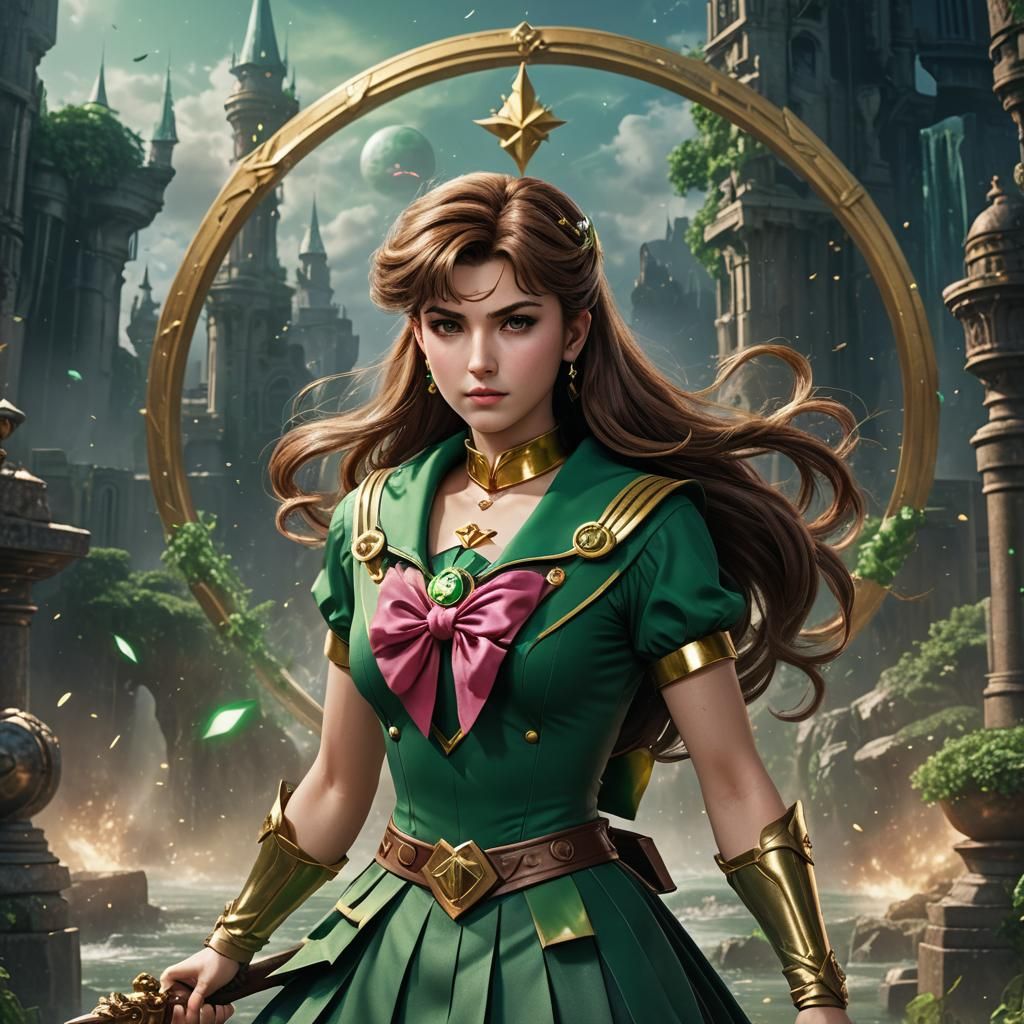 Sailor Jupiter Live Action Portrait in Detailed Matte Painti...