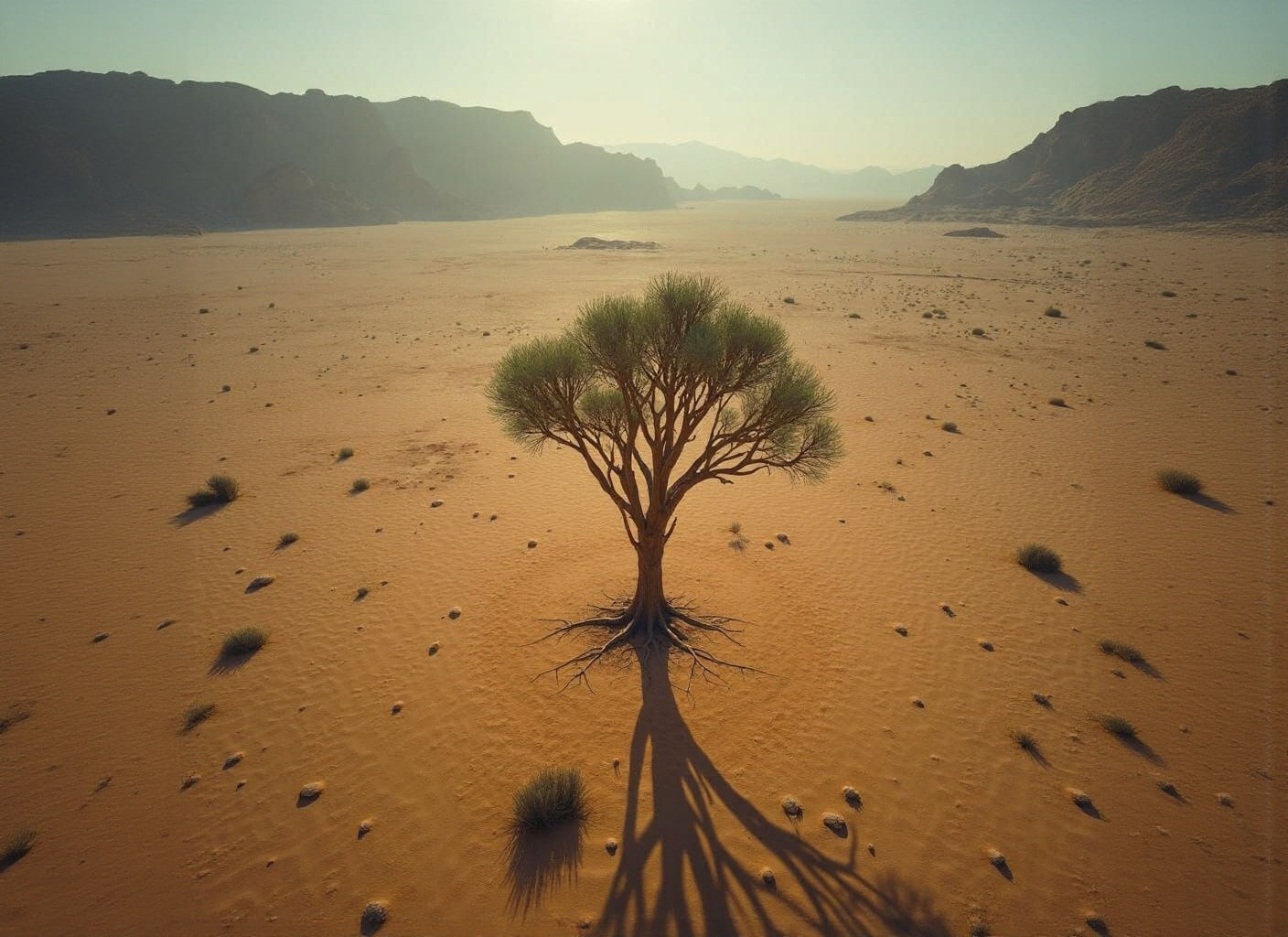 Green Land Restoration to Desertification: Dark Fantasy