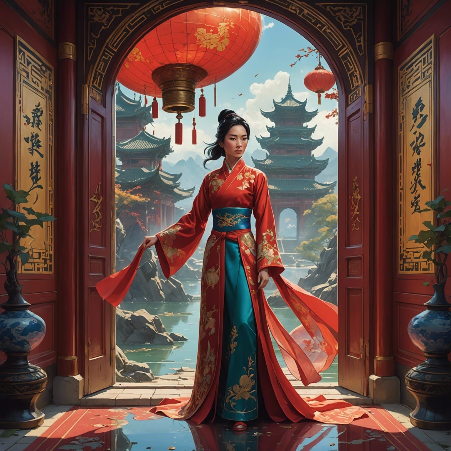 Mulan Shatters Reality in Flowing Resin Art
